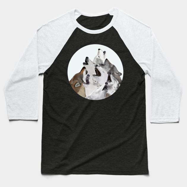 Howling Wolves Baseball T-Shirt by ahadden